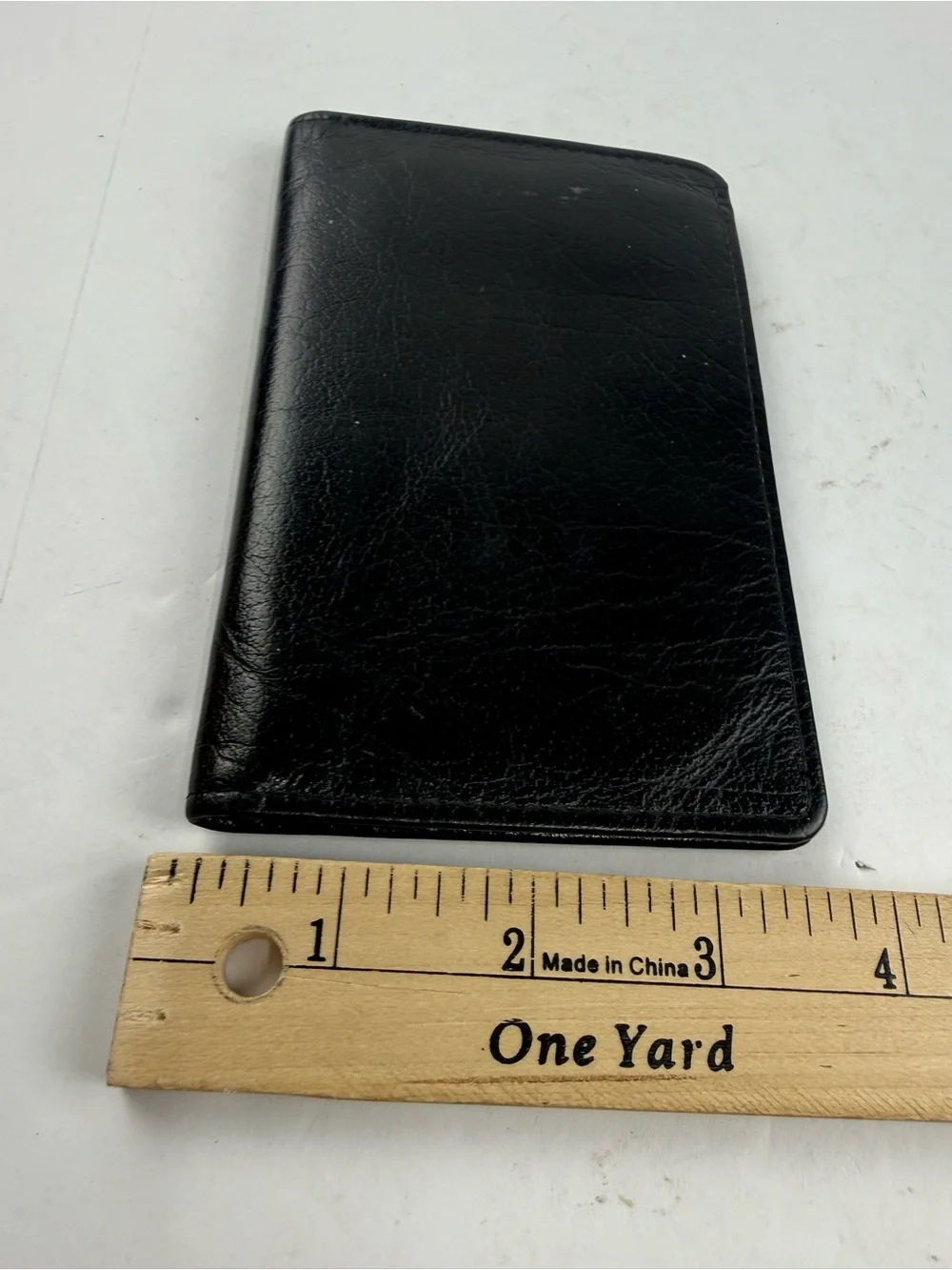 VTG Pocket Day-Timer organizer Antique Calf Leather Junior Size 5.5x3.5 Black